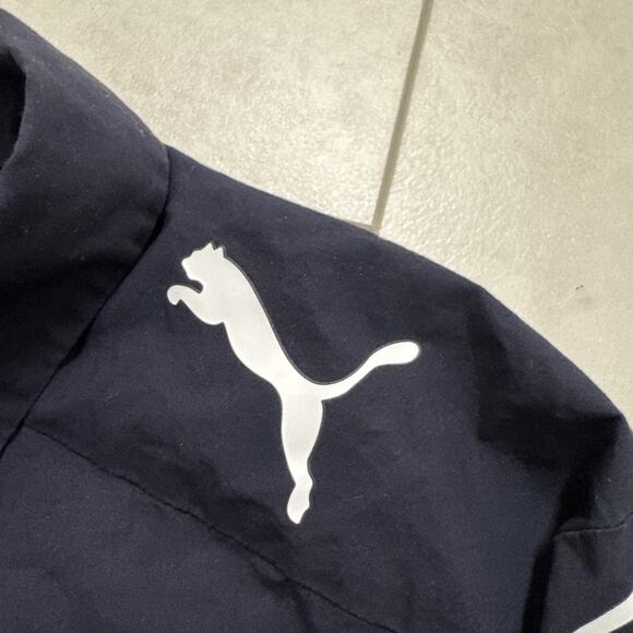 Puma Red Bull F1 Racing Aston Martin Full Button Down Polo Shirt Men's Medium - Picture 10 of 16